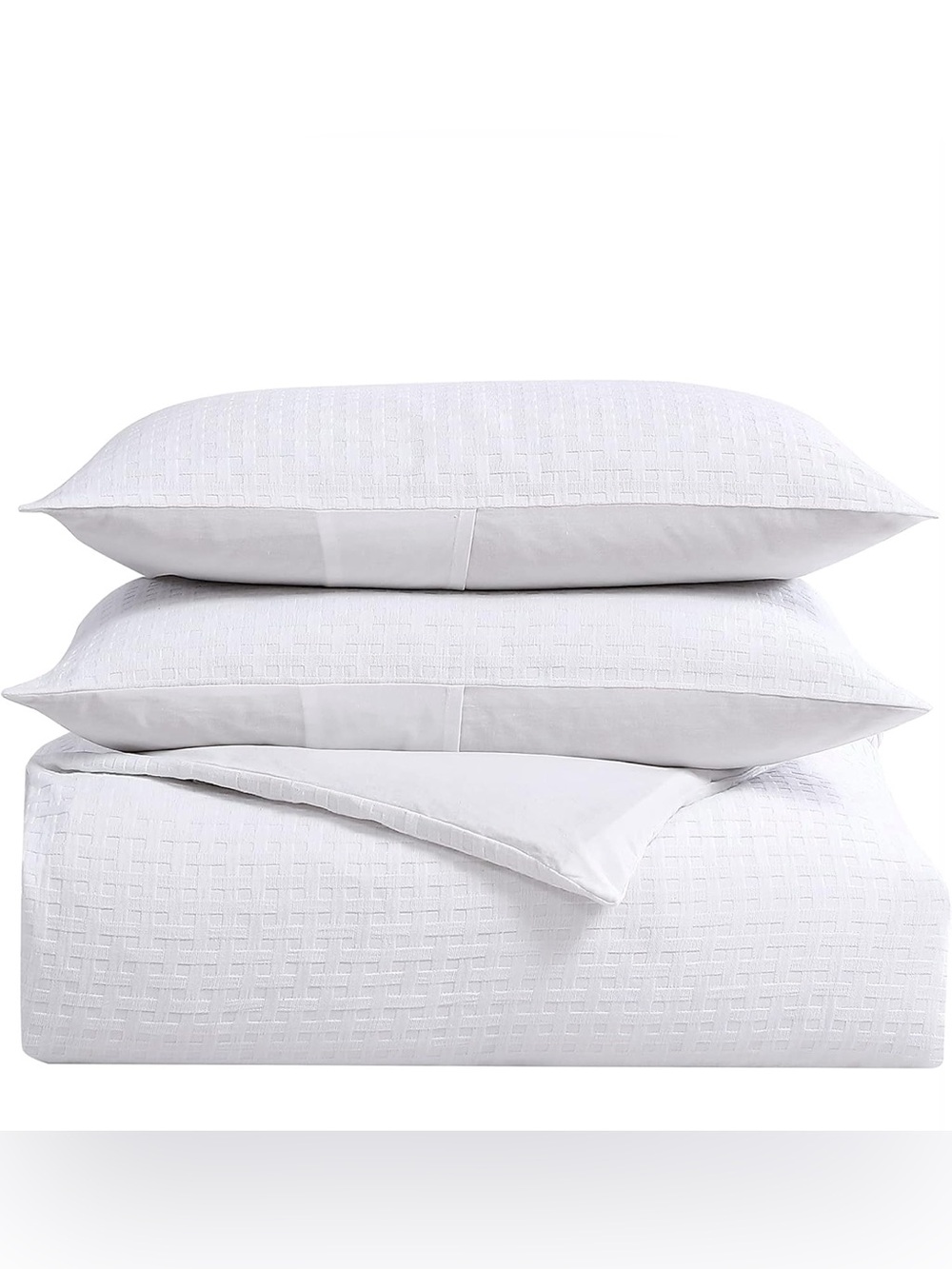 Tommy Bahama 100% Cotton White Basketweave Comforter and Sham Set